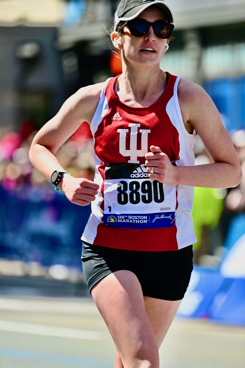 Dr. Molly Kitley running in the boston marathon