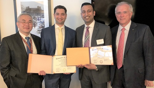 Clark Chen, MD, PhD; Gupte, Goyal, and Professor Stephen Haines, MD