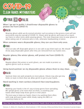 COVID-19 Clean Hands Mythbuster handout