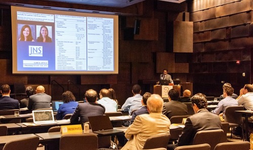 Neurosafe 2018 conference participants listen to presentation