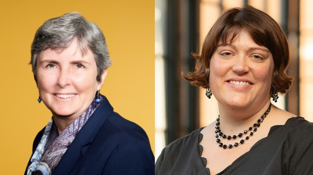 Portraits of Drs. Jill Foster and Beth Thielen side-by-side.