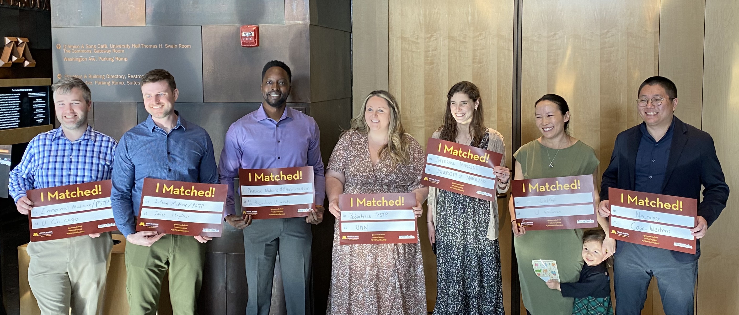 Group of UMN MSTP students on Match Day 2023