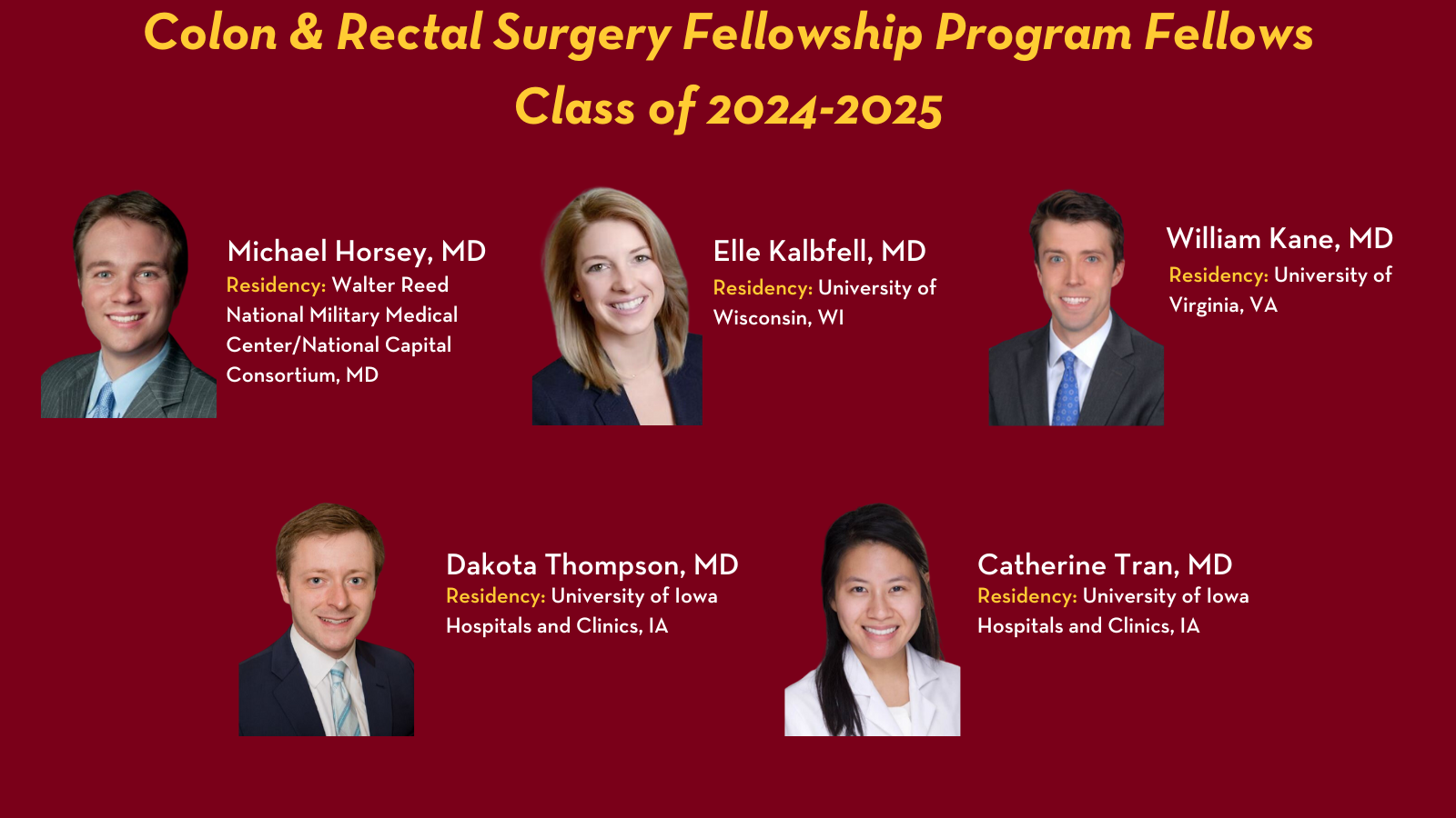 Colon & Rectal Surgery Fellows