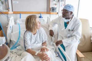 Consulting with a patient