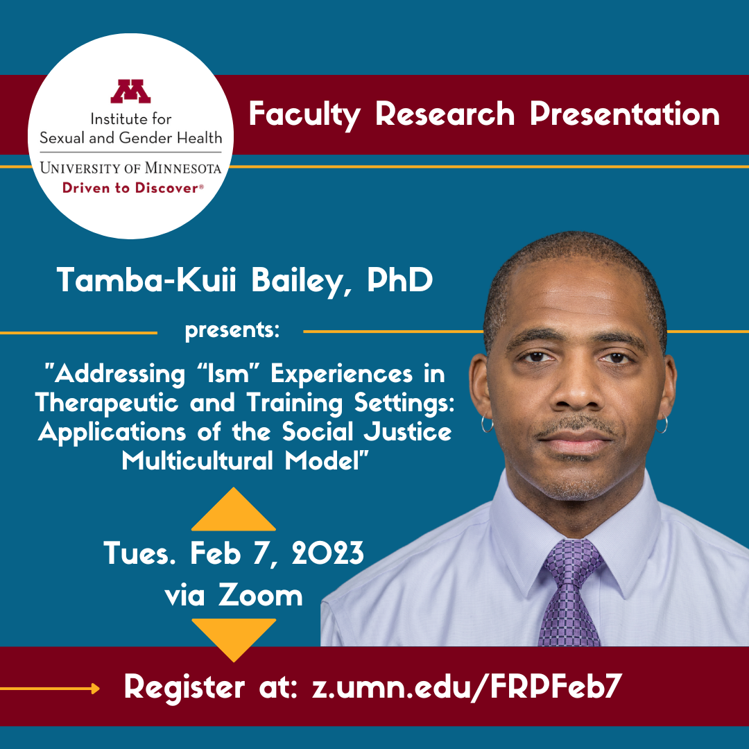 ISGH Faculty Research Presentation: Tamba-Kuii Bailey, PhD