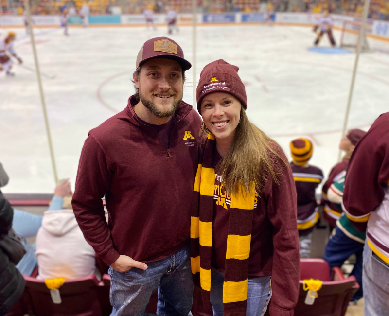 Kastner in UMN Gear