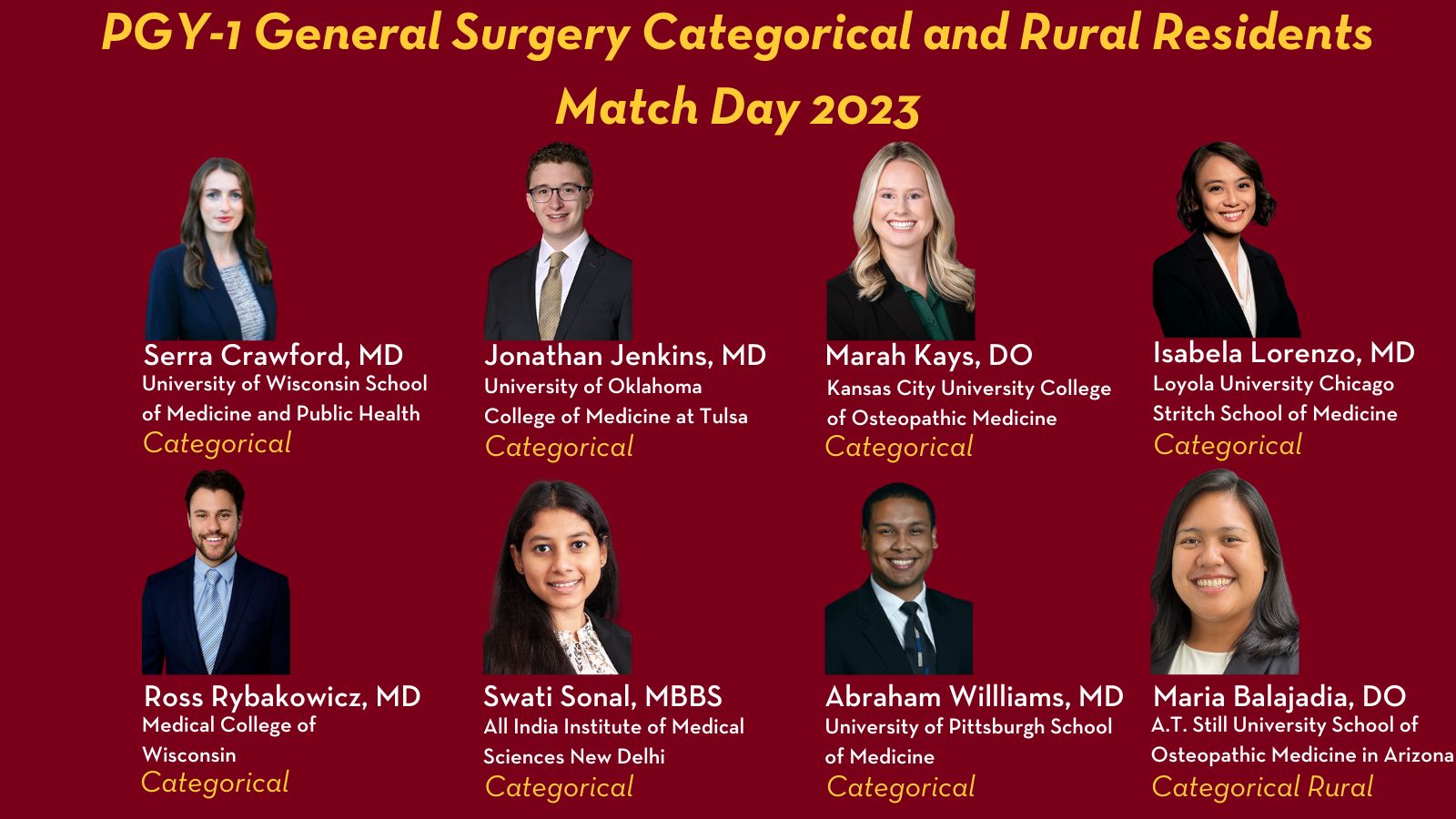 Match Day_General Surgery C & R Residency Program (1)