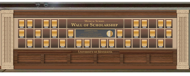 Medical School Wall of Scholarship 