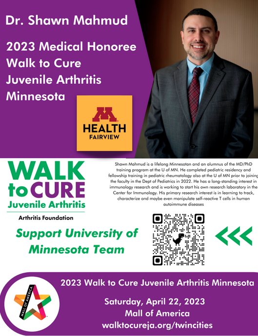 Immunology- Shawn M Walk to Cure