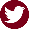 Twitter logo in UMN maroon