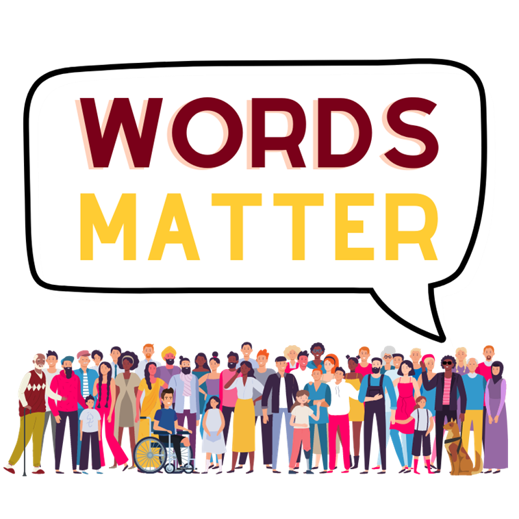 Words matter campaign logo