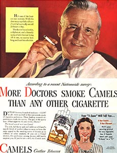Vintage ad for Camel Cigarettes