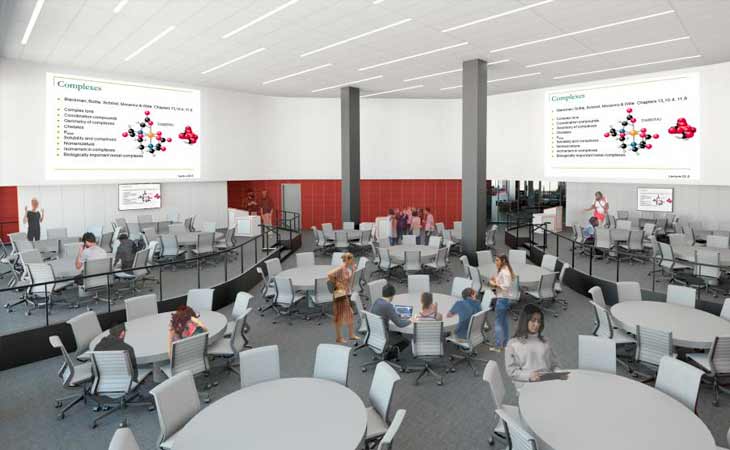 Rendering of a conference room