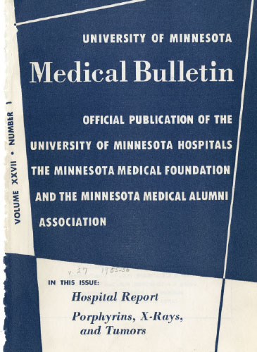 Medical Bulletin Cover 1955
