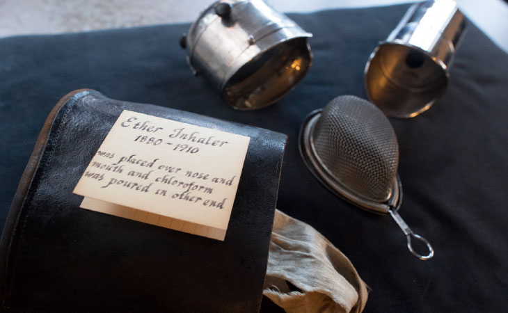 Ether inhalers provide a reminder of how the advent of anesthesia changed  medical practice.