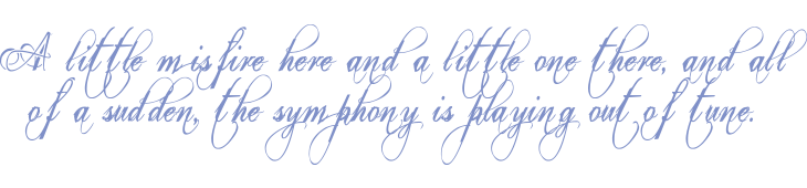 Script text used as a design element