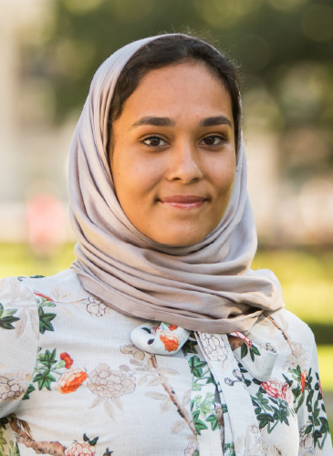 Portrait of student Amera Hassan