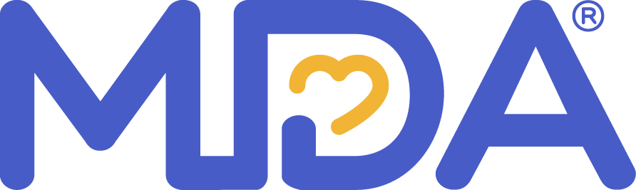 Muscular Dystrophy Association (MDA) logo