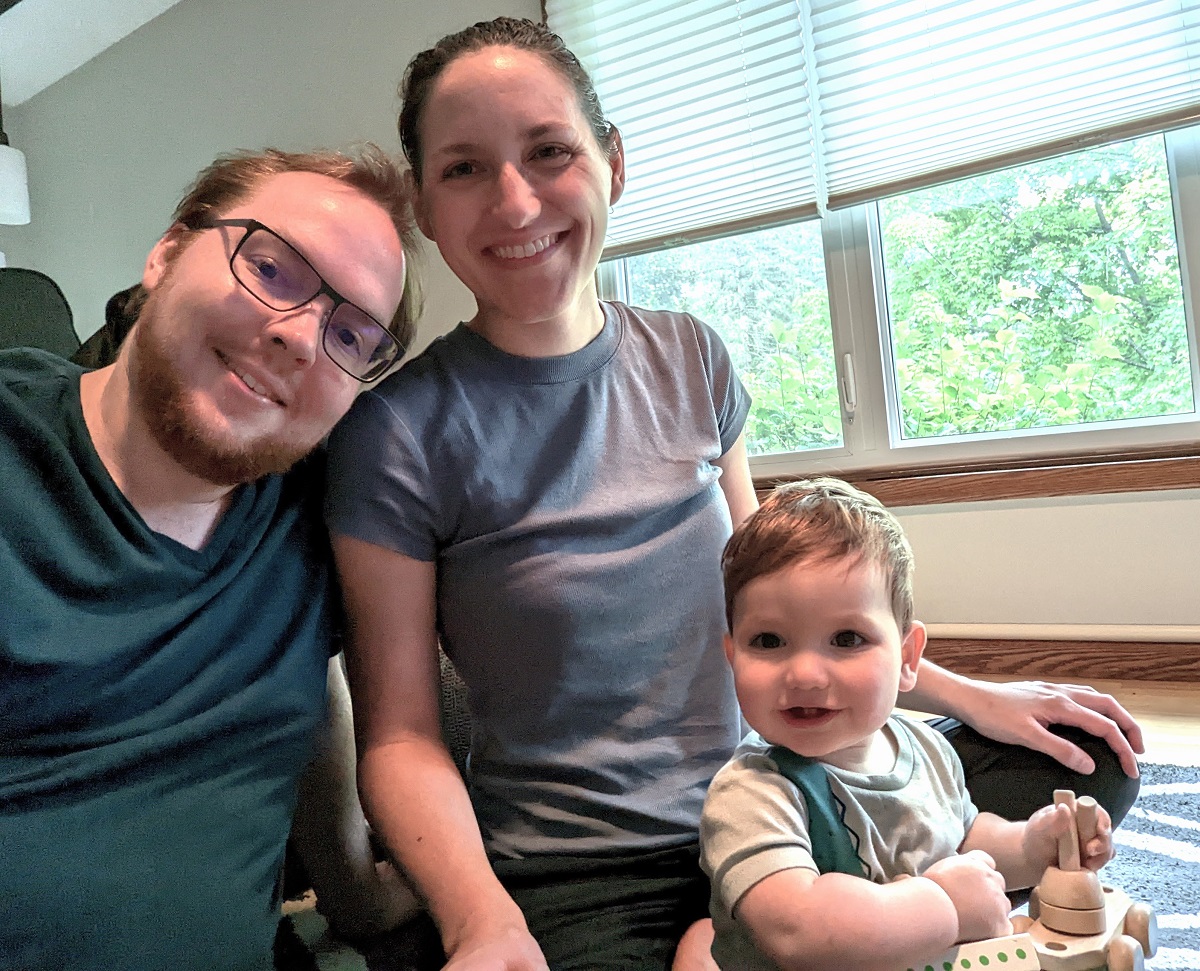 Eric Forbes, Shayla Olson, and their son, Ayden Olson-Forbes