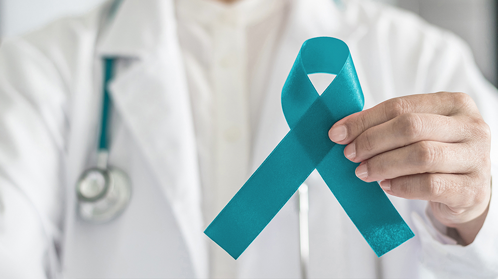 Ovarian Cancer Support Ribbon