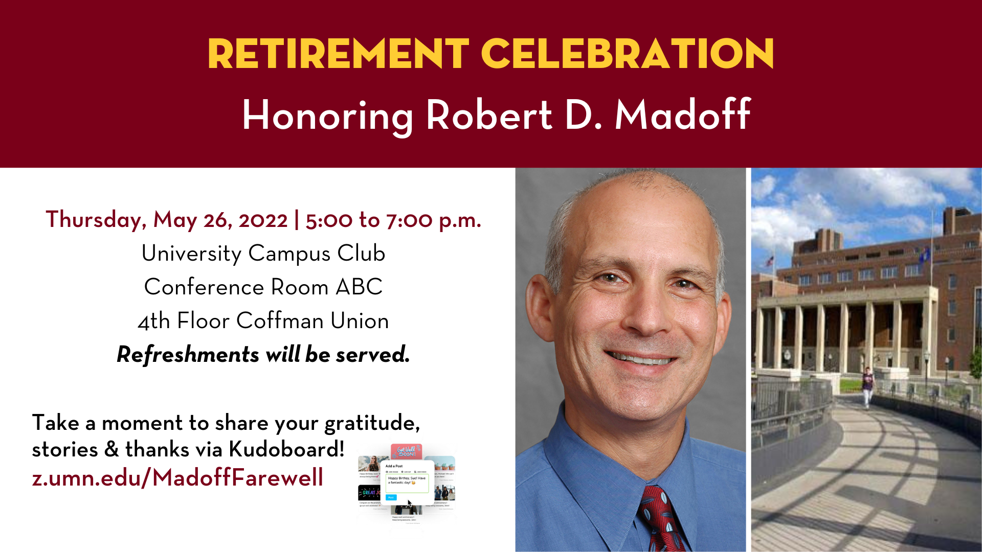 Retirement Celebration Honoring Dr. Madoff
