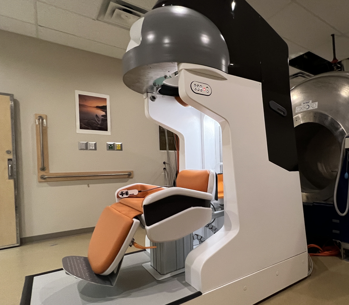 Photograph of the mobile MRI machine