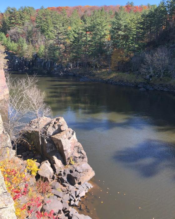 Scenic overview in fall