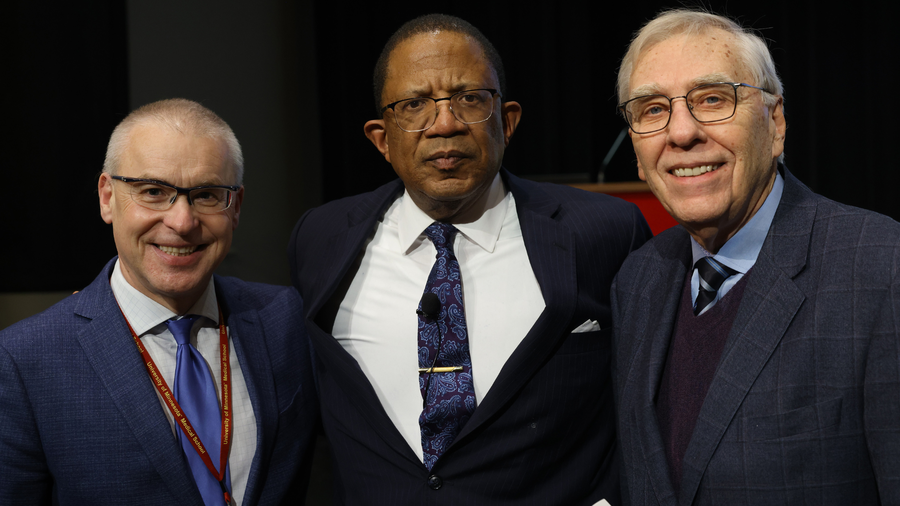 Pictured: Dean Tolar (L), Dr. Selwyn Vickers (Middle) and Dr. David Rothenberger (R).