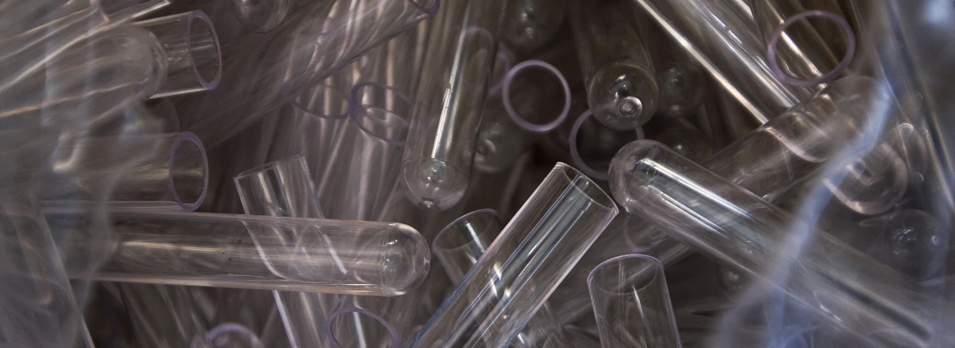 Pile of test tubes.