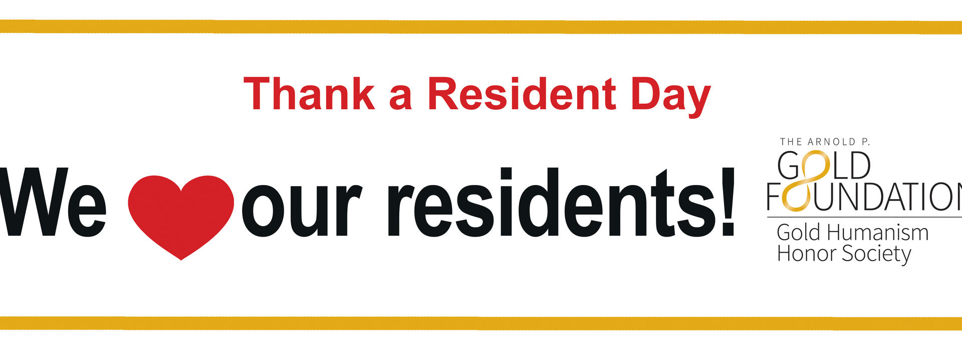 Thank A Resident Day Banner