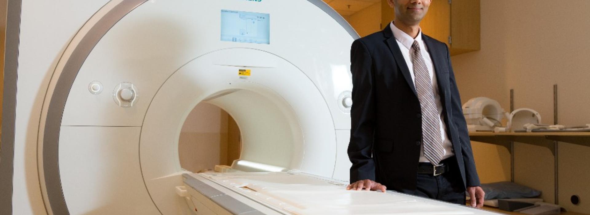 Dr. Chetan Senoy with MRI