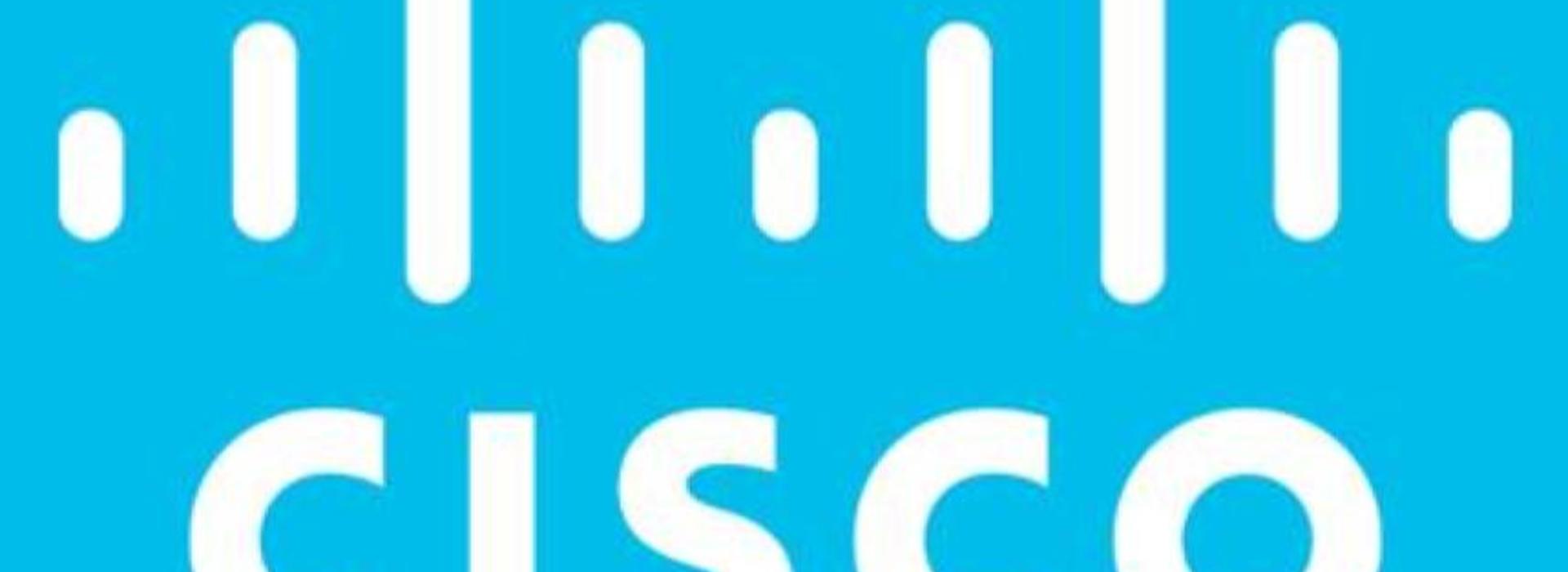 Cisco Systems logo in white on a blue background