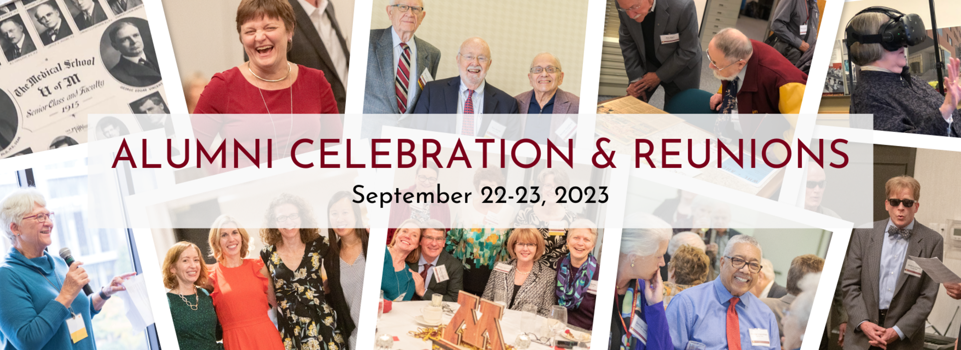 Photos of alumni enjoying themselves, Alumni Celebration & Reunions September 22-23, 2023
