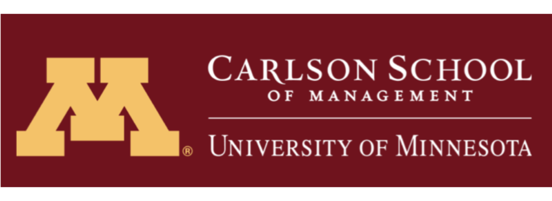 Logo reading "Carlson School of Management"