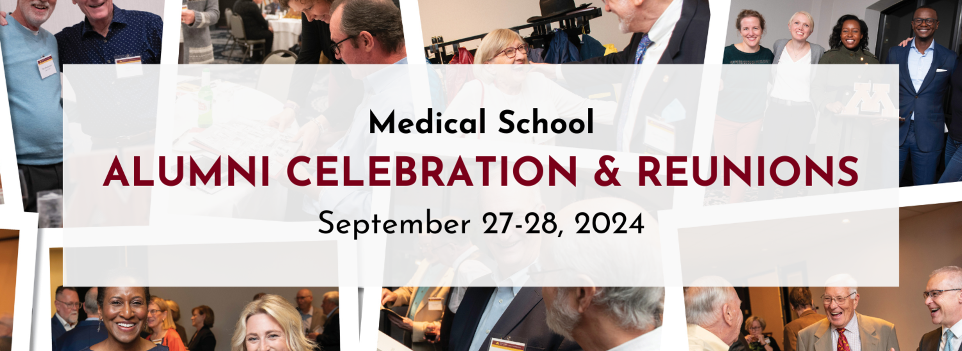 Medical School Alumni Celebration, September 27-28, 2024 banner