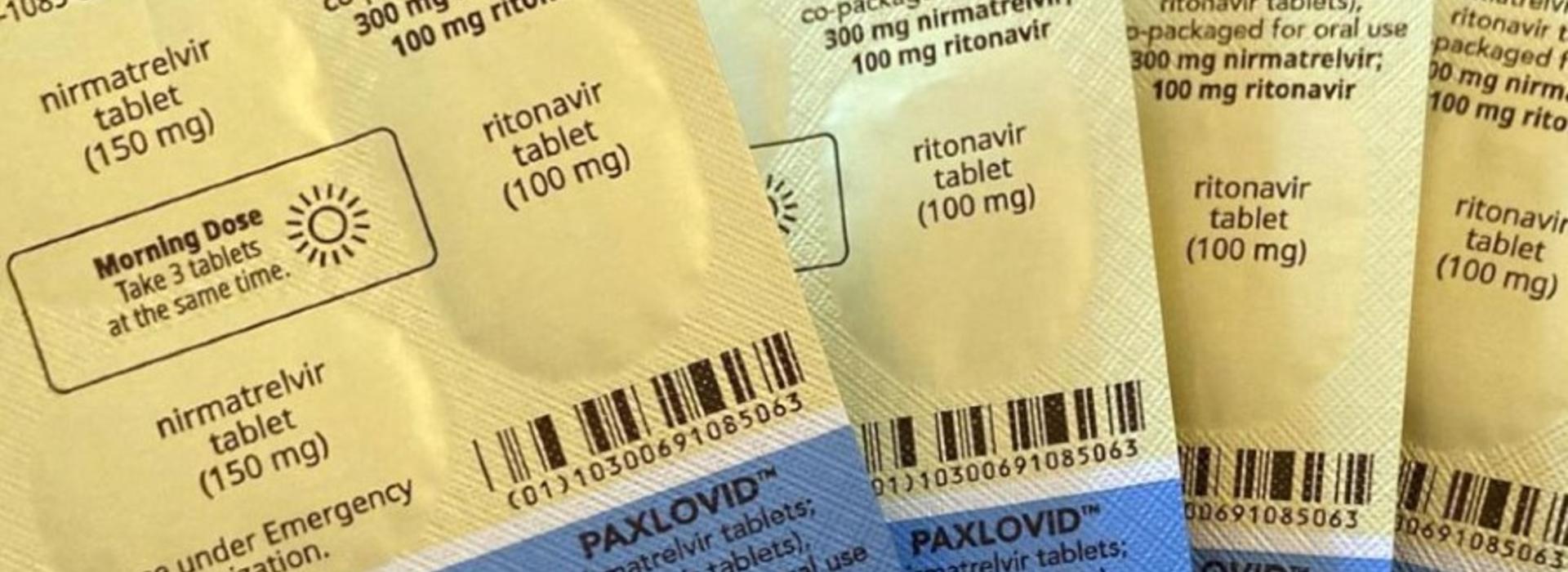 Packets of Paxlovid