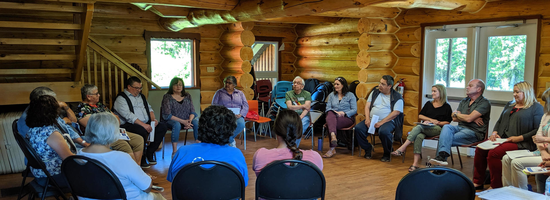 I-CARE Phase 1 meeting of all participating sites at the South Bay Community Centre, Wiikwemkoong Unceded Territory on Manitoulin Island, Ontario, Canada, June 2019.