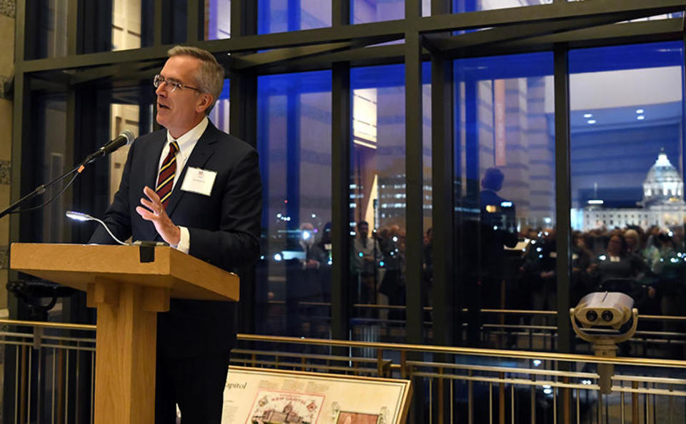 Department head Dr. Jim Pacala at the DFMCH 50th anniversary celebration