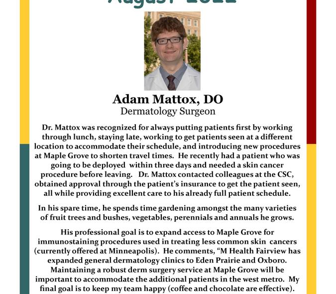 headshot of Dr. Adam Mattox
