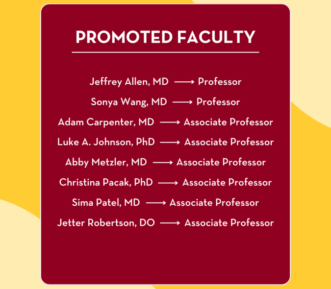 Promoted Faculty Graphic 