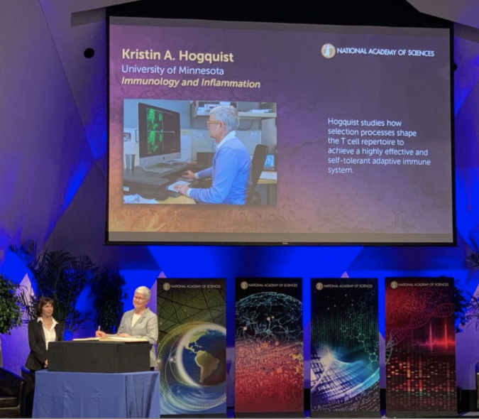 Kris Hogquist, PhD, officially inducted into the National Academy of Sciences