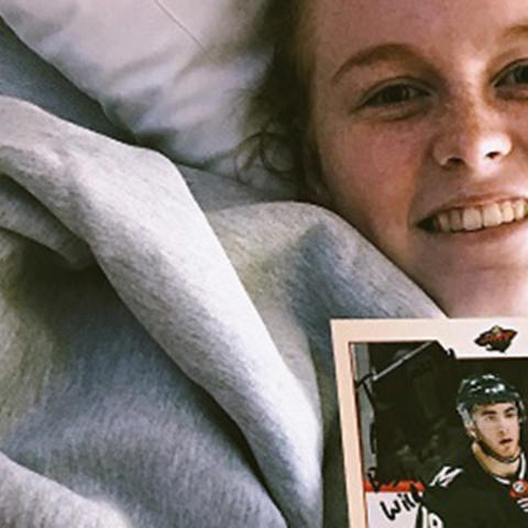 Cassidy Clifton in hospital bed