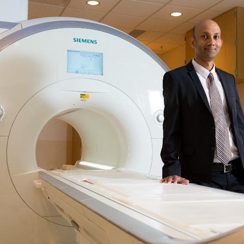 Dr. Chetan Senoy with MRI