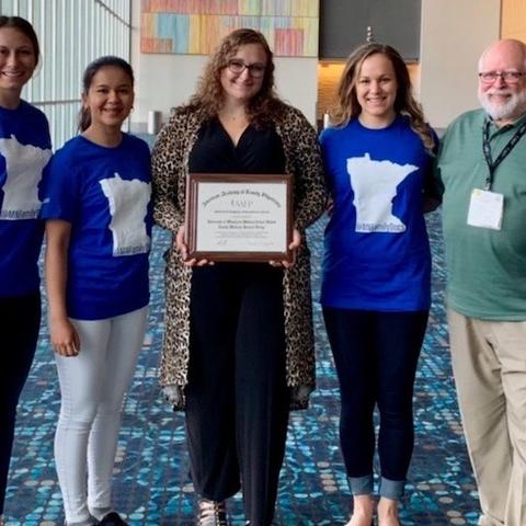 Duluth Campus Family Medicine Interest Group was named ‘2019 Program of Excellence’ at the American Academy of Family Physicians (AAFP) National Conference for the second year. 
