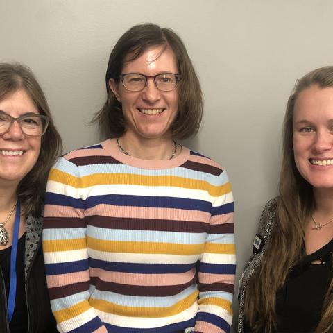 From left to right: Elizabeth Arendt, MD, Heather Cichanowski, MD, and Caitlin Chambers, MD