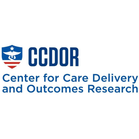 Logo of shield next to text that says "CCDOR Center for Care Delivery and Outcomes Research"
