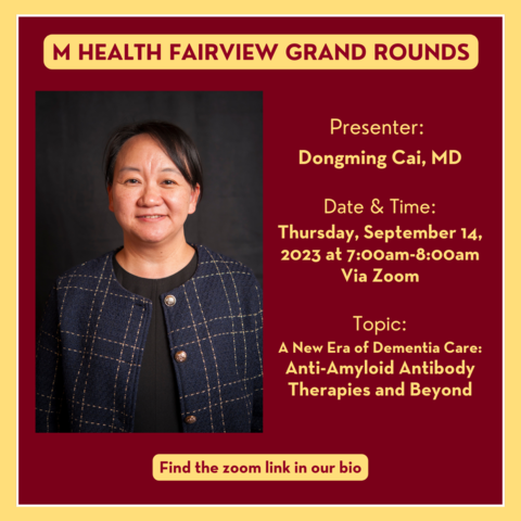 Dongming Cai M Health Fairview Grand Rounds