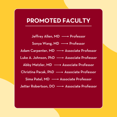 Promoted Faculty Graphic 