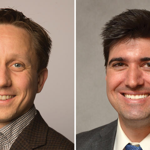Headshots of Michael Puskarich, MD, and Christopher Tignanelli, MD, MS