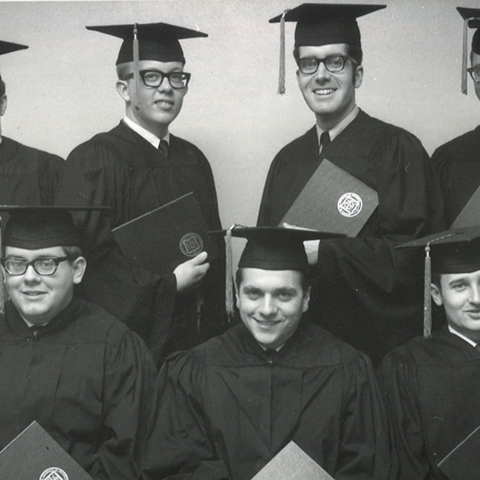 Mathews graduation photo, 1970